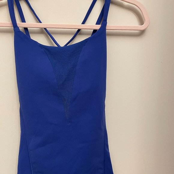 Lululemon Exquisite Tank Top Size 8 Sapphire Blue - Picture 1 of 2